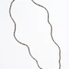 Mini Tile Opera Necklace - Pyrite