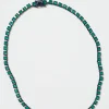 Mini Tile Rivière Necklace - Green Onyx