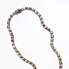 Mini Tile Rivière Necklace - Pyrite