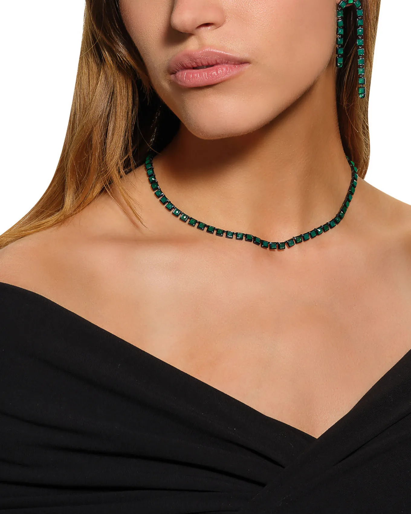 mini_tile_rivire_necklace_2-1.webp Mini Tile Rivière Necklace - Black Spinel