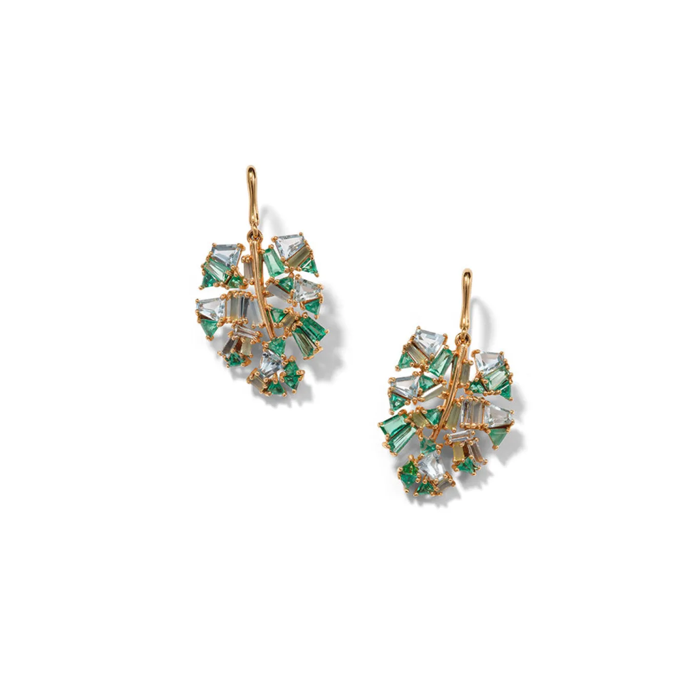 monstera_leaf_earrings__a_0.webp Monstera Leaf Earrings - Aquamarine, Emerald & Blue Peruvian Opal