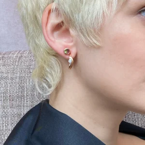 Nestled Ruched Round Hoops - 18mm
