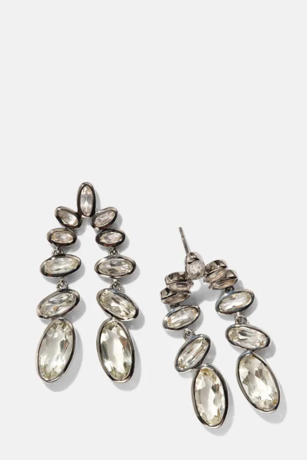 Nunchaku Earrings - Green Amethyst