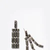 Paintbrush Fringe Earrings - Pyrite