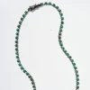 Petite Dot Rivière Necklace - Malachite