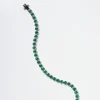 Petite Dot Tennis Bracelet - Green Onyx