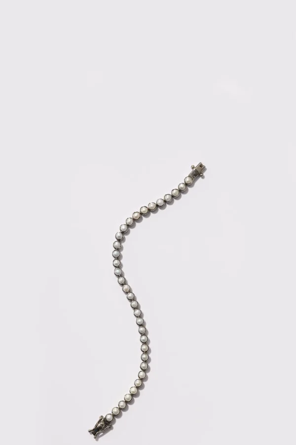 Petite Dot Tennis Bracelet - Pearl