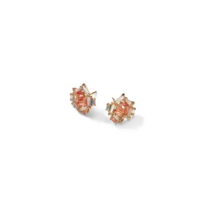 Petite Rose Studs - Ethiopian Opal