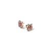 Petite Rose Studs - Ruby, Spinel & Rubellite