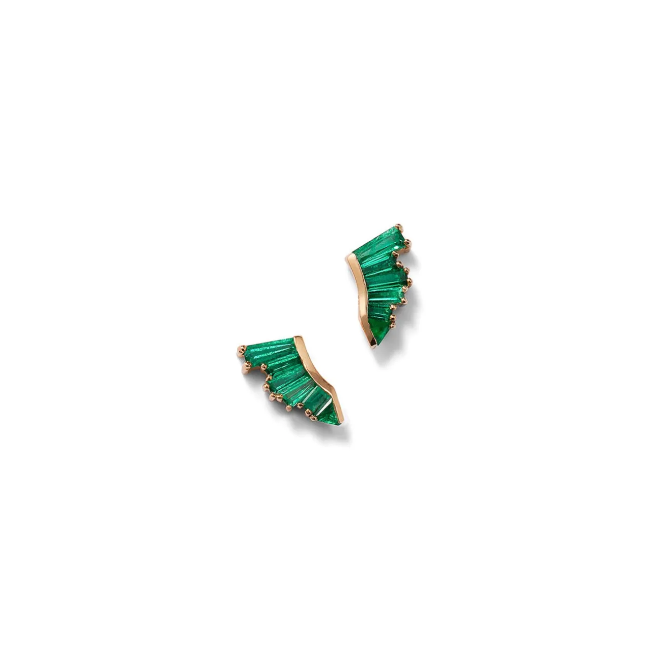 pleat_earrings__emerald_0.webp Pleat Earrings - Emerald