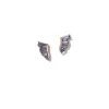 Pleat Earrings - Tanzanite