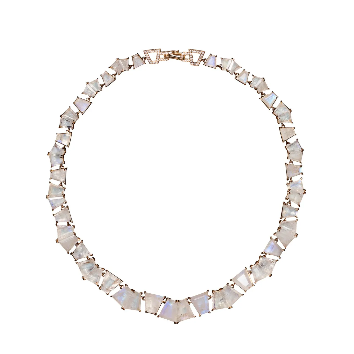pleated_rivire_necklace___0.webp Pleated Rivière Necklace - Rainbow Moonstone