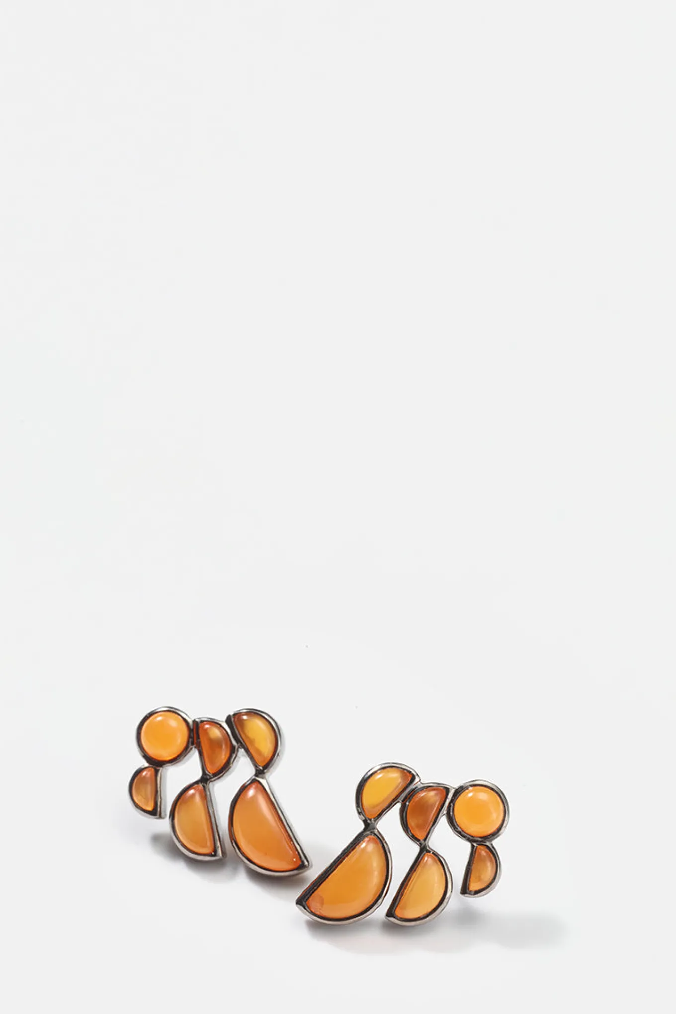 prawn_earrings__carnelian_0.webp Prawn Earrings - Carnelian