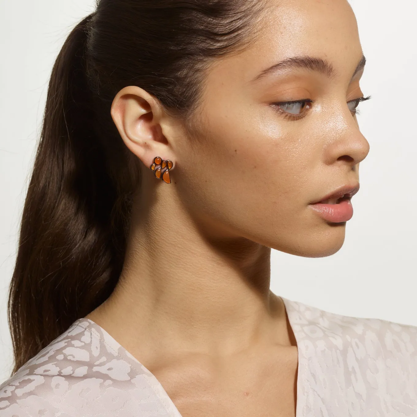 prawn_earrings__carnelian_1.webp Prawn Earrings - Carnelian
