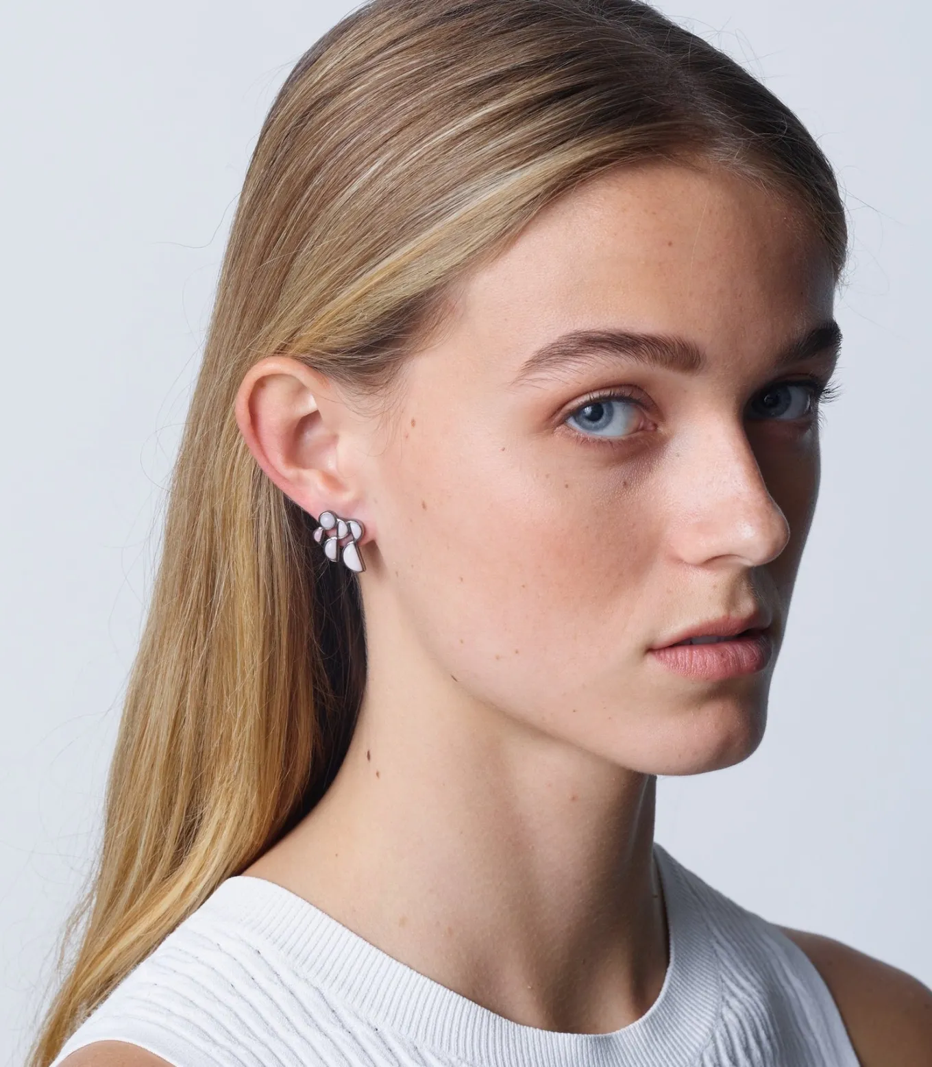 prawn_earrings__rainbow_m_1.webp Prawn Earrings - Rainbow Moonstone