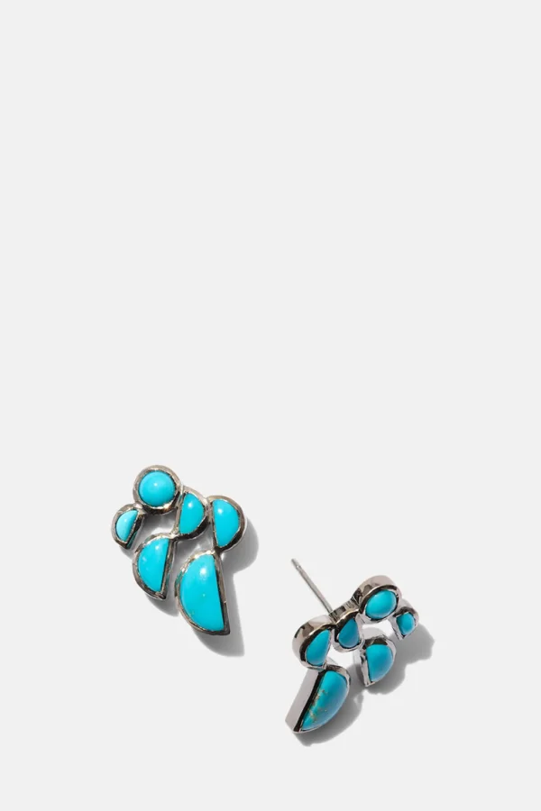 Prawn Earrings - Turquoise