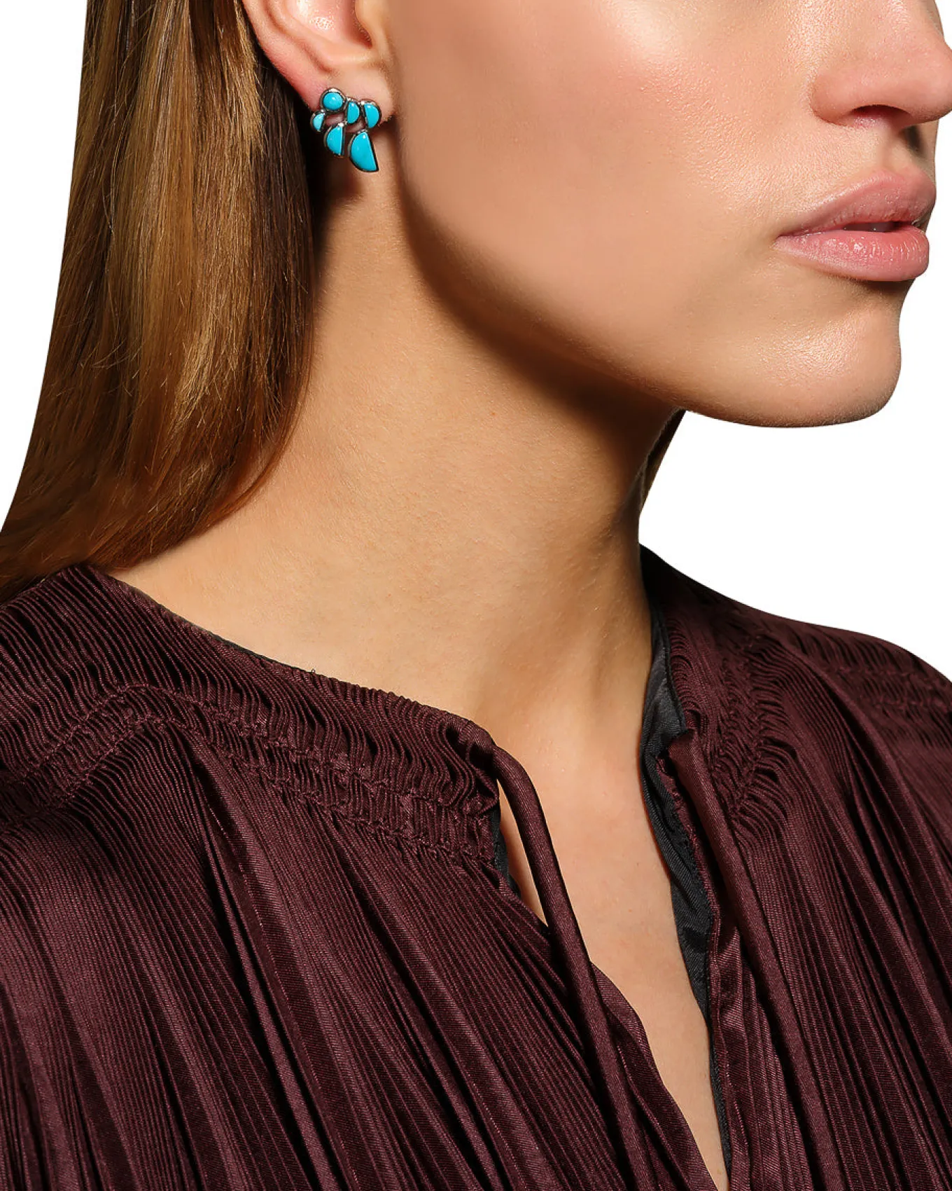 prawn_earrings__turquoise_2.webp Prawn Earrings - Turquoise