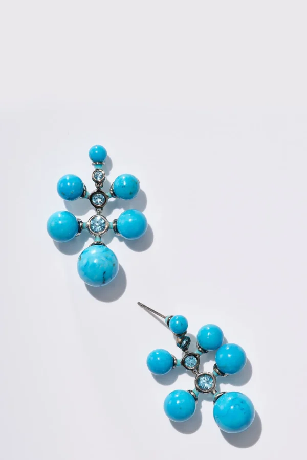 Radiant Earrings - Blue Howlite