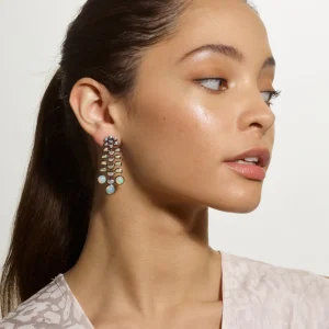 Reptile Girandole Earrings - Ethiopian Opal