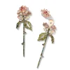 Rose and Stem Earrings - Ethiopian Opal