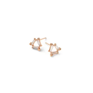 Rosette Earrings - Diamond