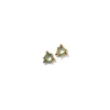 Rosette Earrings - Green Tourmaline