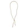 Ruched Bolo Necklace - Diamond with Clasp