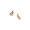 Ruched Ear Clips - Ethiopian Opal