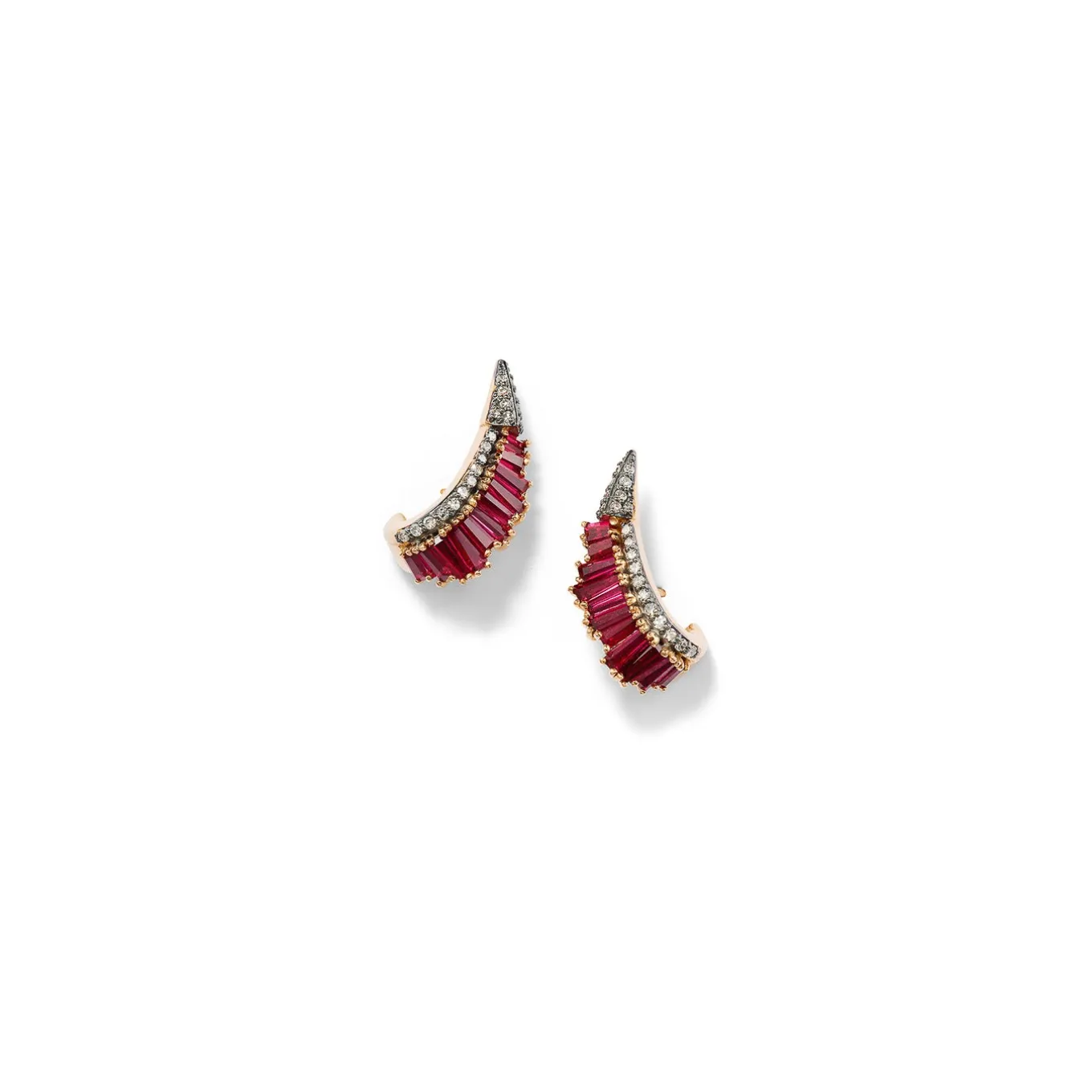 ruched_ear_clips__ruby_0.webp Ruched Ear Clips - Ruby
