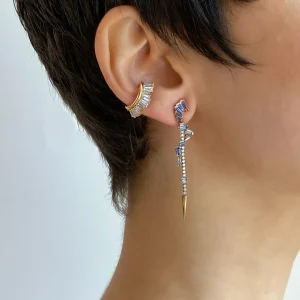 Ruched Ear Cuff - Diamond