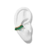 Ruched Ear Cuff - Emerald