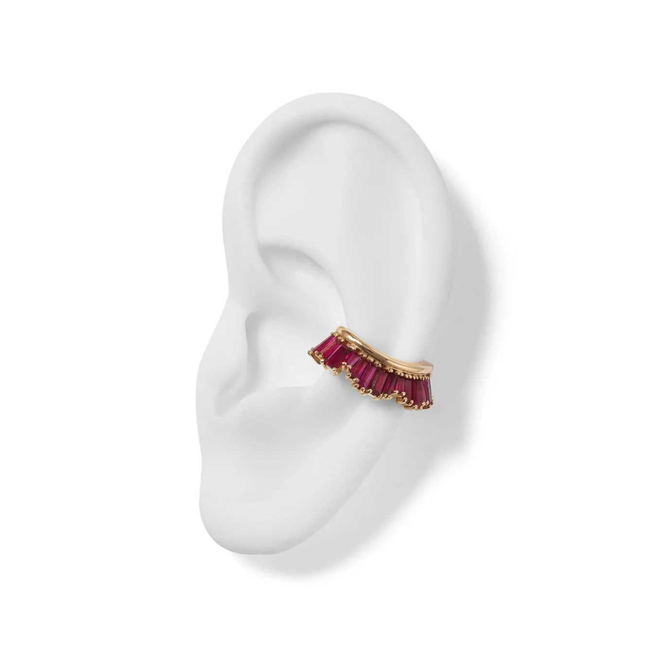 ruched_ear_cuff__ruby_0.webp Ruched Ear Cuff - Ruby