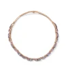 Ruched Rivière Necklace - Tanzanite
