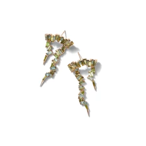 Ruffled Ear Lassos - Green Tourmaline