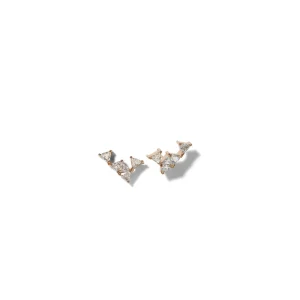 Shark's Tooth Studs - Diamond