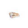 Sleeping Oval Solitaire Ring - Diamond