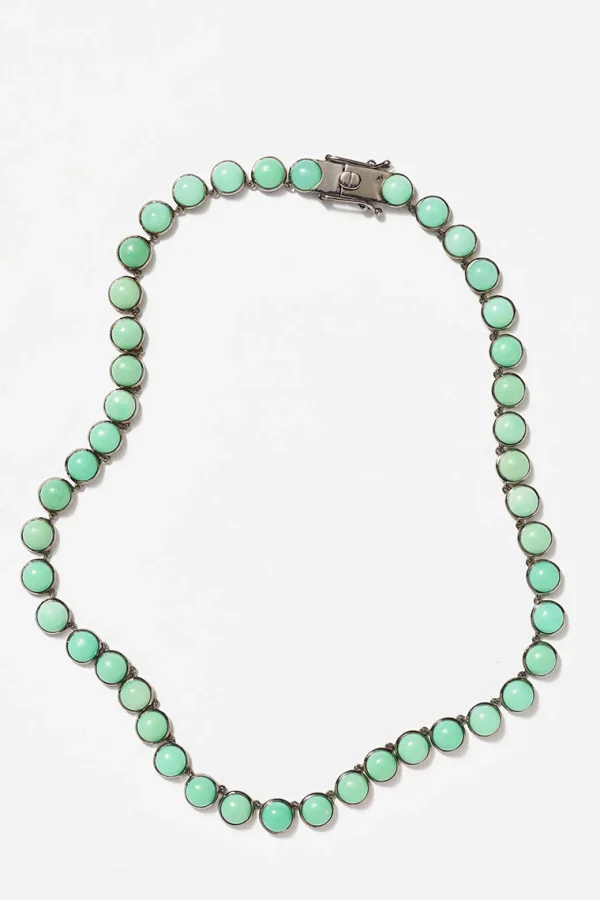 Small Dot Rivière Necklace - Chrysoprase