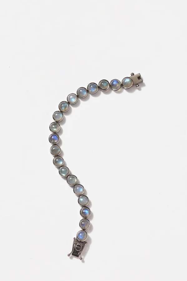 Small Dot Tennis Bracelet - Labradorite