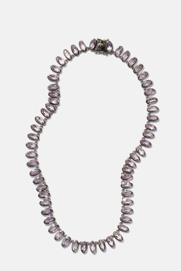 Small Elliptic Rivière Necklace - Rose of France