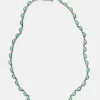 Small Scallop Rivière Necklace - Chrysoprase