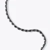 Small Scallop Tennis Bracelet - Black Spinel