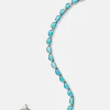 Small Scallop Tennis Bracelet - Turquoise