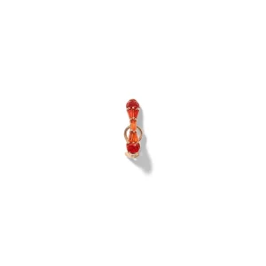 Small Single Baton Ear Cuff - Fire Opal