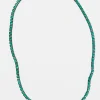 Small Tile Opera Necklace - Green Onyx