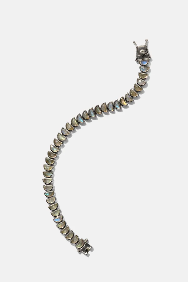 Small Worm Tennis Bracelet - Labradorite