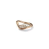 Swoop Side Ruched Ring - Diamond