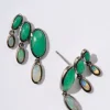 Taper & Drop Earrings - Chrysoprase & Ethiopian Opal