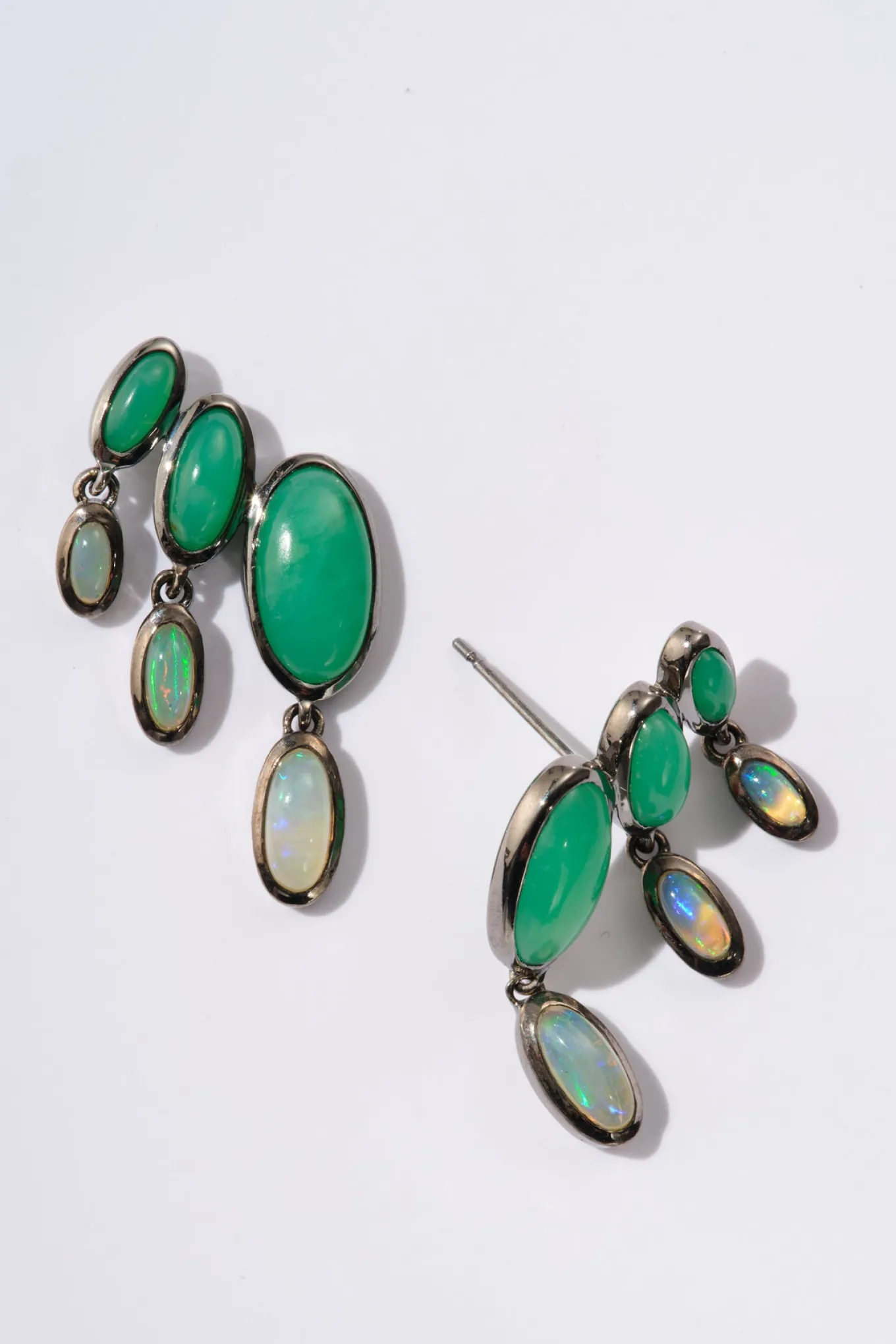 taper_amp_drop_earrings___0.webp Taper & Drop Earrings - Chrysoprase & Ethiopian Opal
