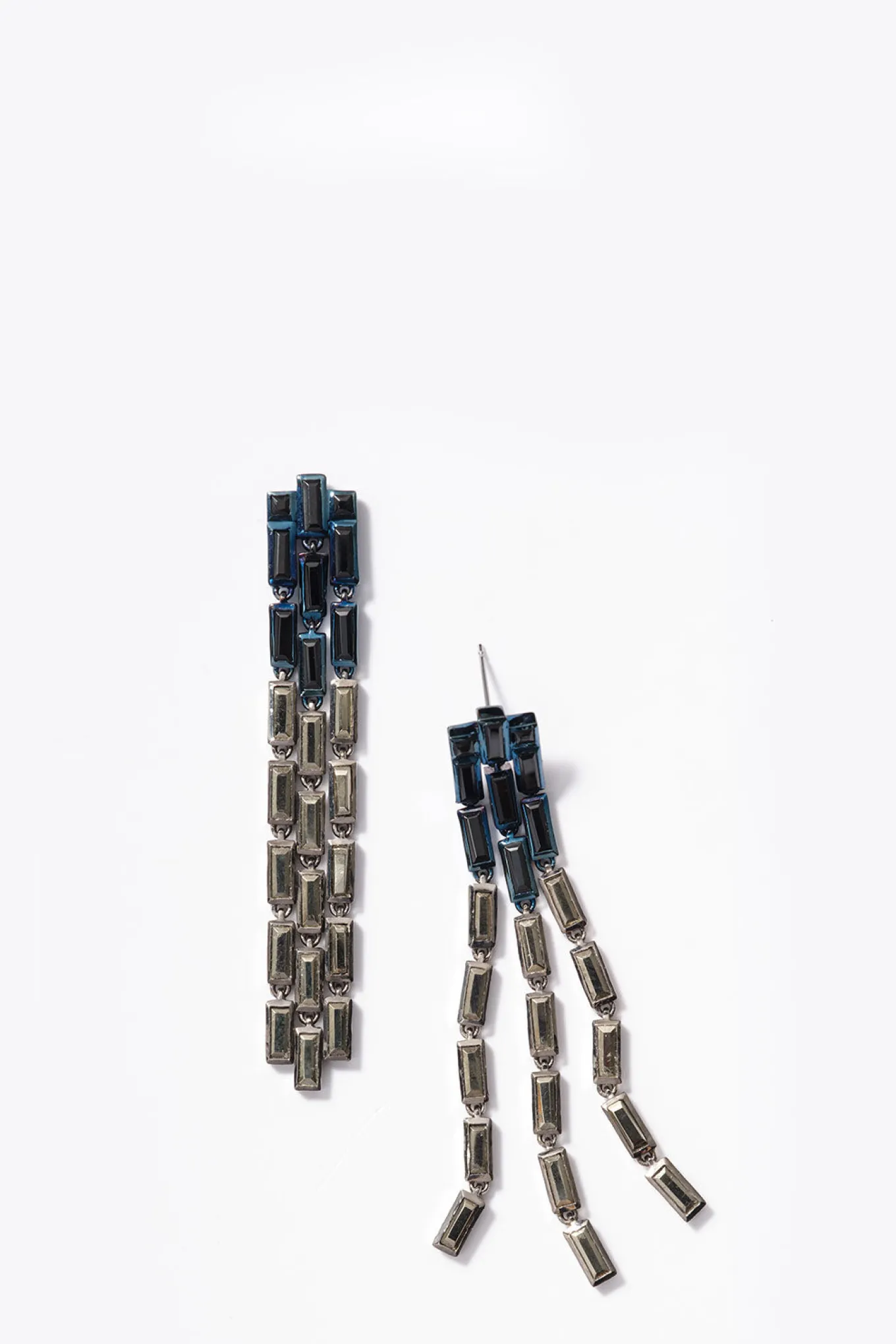 triple_baguette_stiletto__0-1.webp Triple Baguette Stiletto Earrings - Pyrite & Black Spinel
