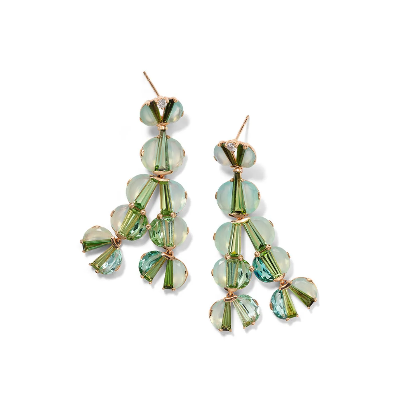 tuft_earrings__blue_peruv_0.webp Tuft Earrings - Blue Peruvian Opal & Green Tourmaline